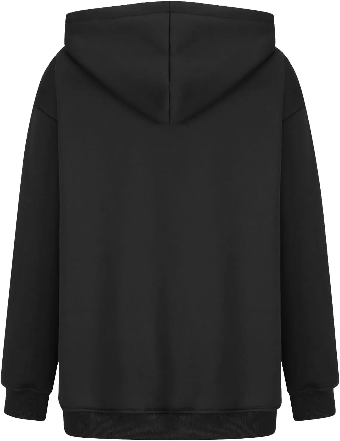 Womens Oversized Hoodies Cotton Plain Long Sleeve Pullover Fall Clothes with Pockets