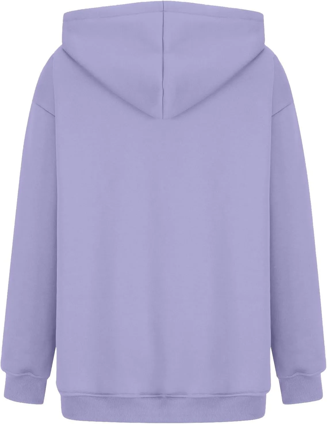 Womens Oversized Hoodies Cotton Plain Long Sleeve Pullover Fall Clothes with Pockets