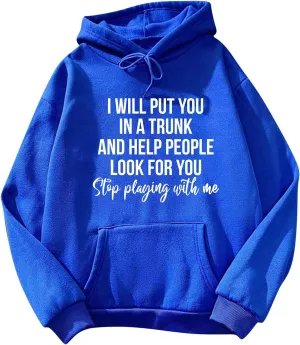 Womens Oversized Sweatshirts Word Graphic Baggy Comfort Drawstring Pullover Drop Shoulder Long Sleeved Trendy Hoodie