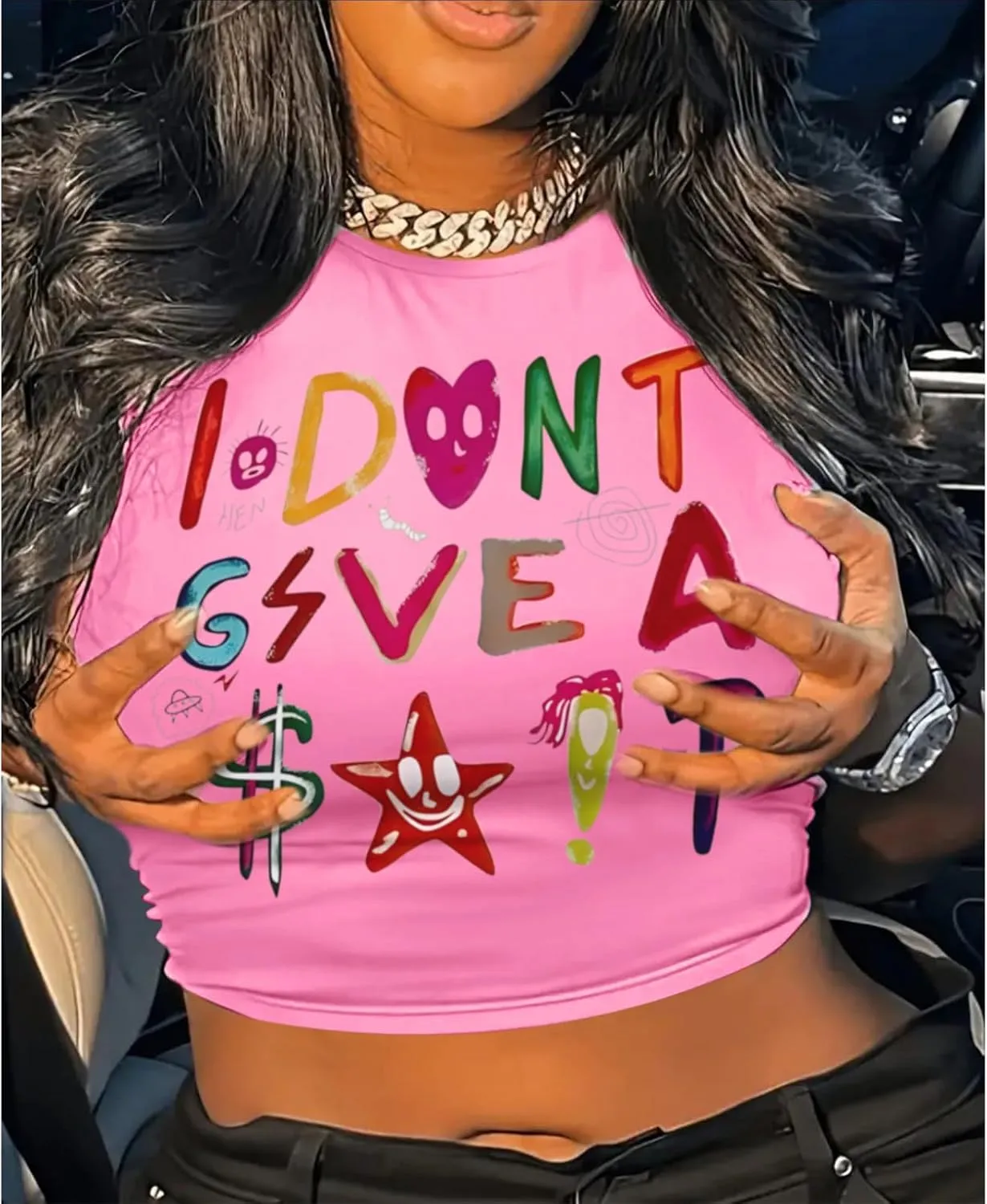 Y2K Baby Tees Graphic Crop Tops for Women Cropped Tshirt Summer Aesthetic Fairy Grunge Tops Clothes for Teen Girls