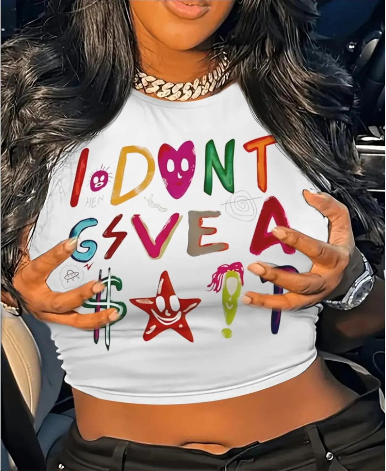 Y2K Baby Tees Graphic Crop Tops for Women Cropped Tshirt Summer Aesthetic Fairy Grunge Tops Clothes for Teen Girls
