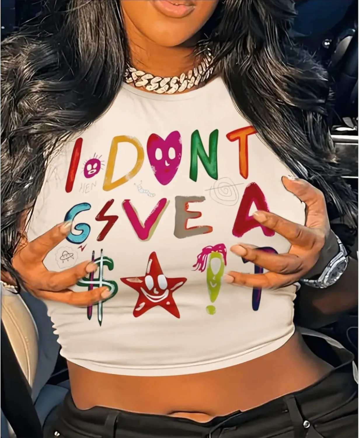 Y2K Baby Tees Graphic Crop Tops for Women Cropped Tshirt Summer Aesthetic Fairy Grunge Tops Clothes for Teen Girls