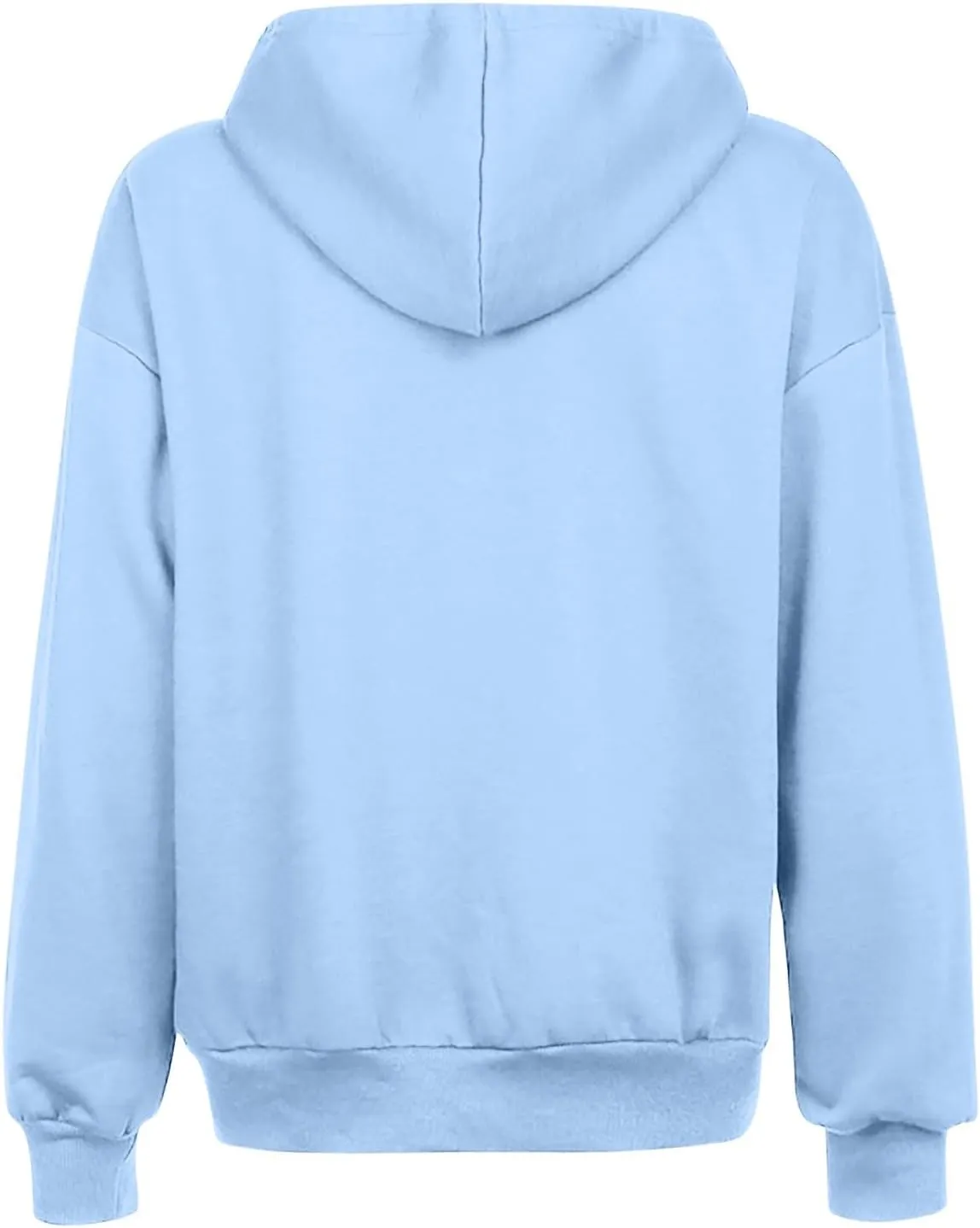 Zip Up Hoodie 2024 Casual Long Sleeve Solid Colour Drawstring Sweatshirt With Pocket Trendy Comfy Soft Sweater Tops