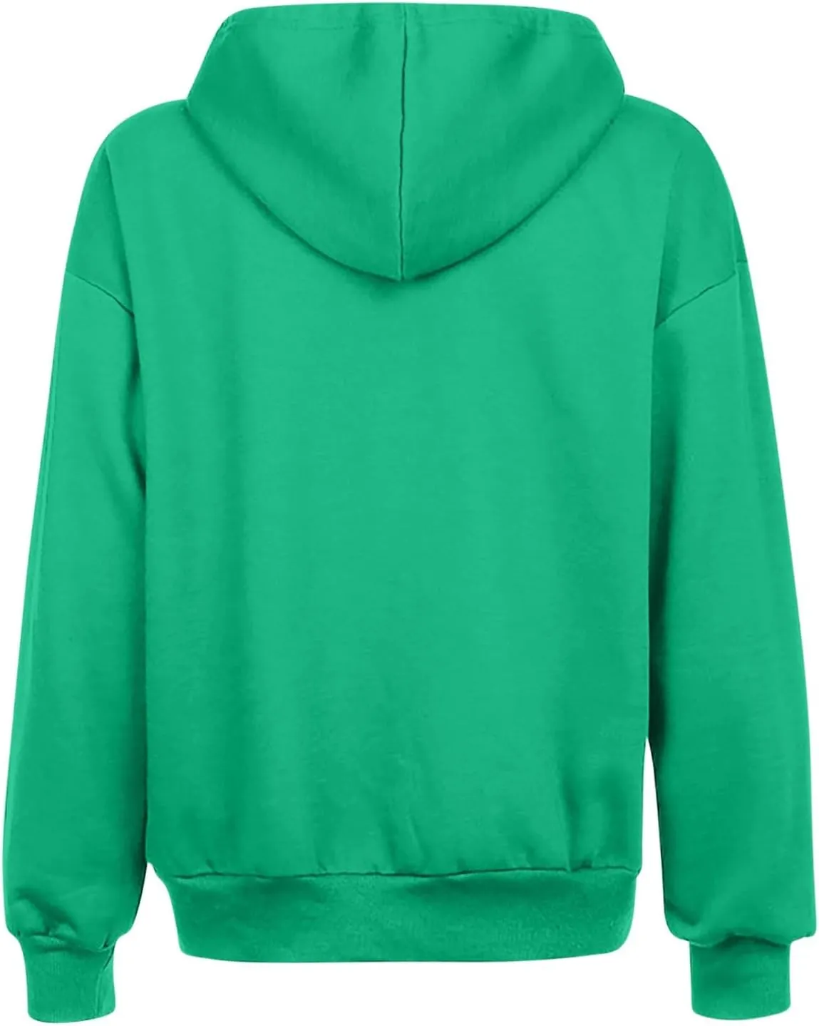 Zip Up Hoodie 2024 Casual Long Sleeve Solid Colour Drawstring Sweatshirt With Pocket Trendy Comfy Soft Sweater Tops